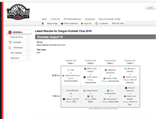 Tablet Screenshot of oregonkickball.com